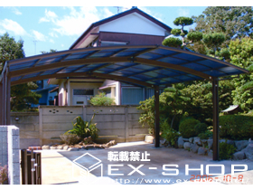 のカーポート レイナポート M合掌タイプ　積雪〜20cm対応 施工例