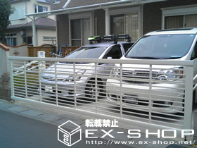 のカーゲート ワイドオーバードアR1型 手動式 施工例