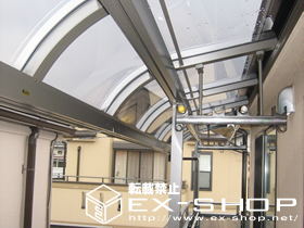 のバルコニー・ベランダ屋根 ライザーテラス R型  単体  屋根タイプ  積雪〜20cm対応 施工例