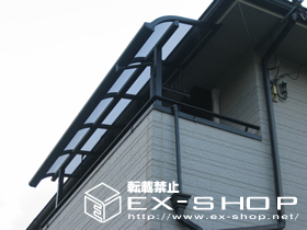 のバルコニー・ベランダ屋根 アルファテラス RB型  単体  屋根タイプ  積雪〜20cm対応 施工例