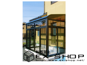 のテラス囲い・サンルーム サンフィールII  アール屋根　土間納まり 施工例