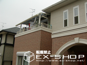 のバルコニー・ベランダ屋根 ライザーテラス R型  単体  屋根タイプ  積雪〜20cm対応 施工例