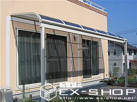 のテラス屋根 ライザーテラス R型  単体 テラスタイプ  積雪〜20cm対応 施工例