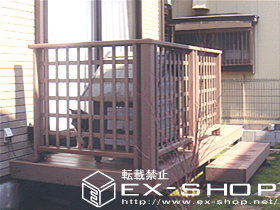 のウッドデッキ リコステージ　調整脚有り 施工例