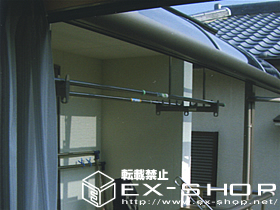 のバルコニー・ベランダ屋根 ライザーテラス R型 単体  屋根タイプ  積雪〜20cm対応 施工例