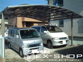 のカーポート カーブポートシグマII  ワイドタイプ  積雪〜20cm対応 施工例