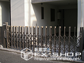 のカーゲート アルシャインＨ型Ａタイプ　片開き　ノンレールタイプ 施工例