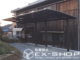 のカーポート カーブポートシグマII  縦連棟タイプ  積雪〜20cm対応 施工例