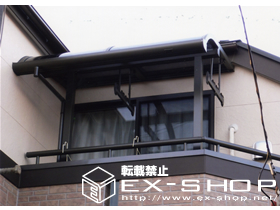 のバルコニー・ベランダ屋根 ライザーテラス R型 単体  屋根タイプ  積雪〜20cm対応 施工例