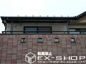 のバルコニー・ベランダ屋根 ライザーテラス R型 単体  屋根タイプ  積雪〜20cm対応 施工例