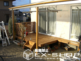 のウッドデッキ ランバーステージ 施工例