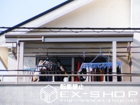 のバルコニー・ベランダ屋根 アルファテラスF型  単体  屋根タイプ  積雪〜20cm対応 施工例