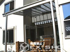 のテラス屋根 センティII R型  単体 テラスタイプ  積雪〜20cm対応 施工例