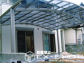 のカーポート カーブポートシグマII  ワイドタイプ  積雪〜20cm対応 施工例