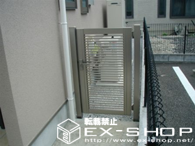 の門扉 プリレオR1型門扉　片開き 施工例