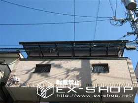 のバルコニー・ベランダ屋根 ライザーテラス R型 連棟  屋根タイプ  積雪〜20cm対応 施工例