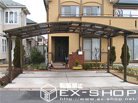 のカーポート カーブポートシグマII  ワイドタイプ  積雪〜20cm対応 施工例