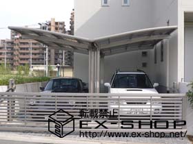 のカーゲート ワイドオーバードア R3型 電動タイプ 施工例