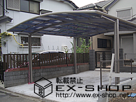 のカーポート カーブポートシグマII  ワイドタイプ  積雪〜20cm対応 施工例