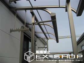 のバルコニー・ベランダ屋根 ライザーテラス 単体  屋根タイプ  積雪〜20cm対応 施工例