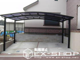 のカーポート カーブポートシグマII  ワイドタイプ  積雪〜20cm対応 施工例