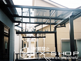 のバルコニー・ベランダ屋根 ライザーテラスII F型 単体 屋根タイプ 積雪〜20cm対応 【1.0間】 施工例