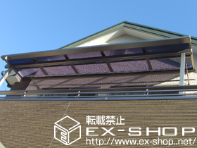 のバルコニー・ベランダ屋根 ライザーテラスII F型 単体 屋根タイプ 積雪〜20cm対応 施工例