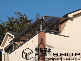 のバルコニー・ベランダ屋根 ライザーテラスII R型 単体 屋根タイプ 積雪〜20cm対応 施工例