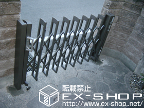 のカーゲート アルシャインM型Aタイプ ノンレールタイプ 片開き 施工例