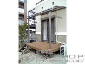 のテラス屋根 ライザーテラスII R型 単体 テラスタイプ 積雪〜20cm対応 施工例
