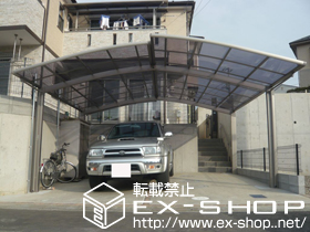 のカーポート カーブポートシグマIII M合掌タイプ 積雪〜20cm対応 施工例