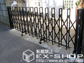 のカーゲート カミンゲートB1型 ノンレール 片開き 施工例