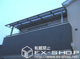 のバルコニー・ベランダ屋根 ライザーテラスII R型 単体 屋根タイプ 積雪〜20cm対応 施工例