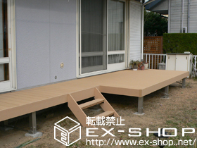 のウッドデッキ リウッドデッキII 連棟 施工例