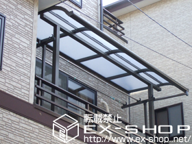 のバルコニー・ベランダ屋根 ライザーテラスII R型 単体 屋根タイプ 積雪〜20cm対応 施工例