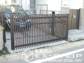 のカーゲート オーバードアR プログコート1型 電動式（トランス仕様） 施工例