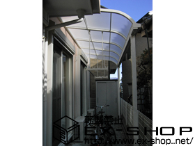 のテラス屋根 ライザーテラスII R型 単体 テラスタイプ 積雪〜20cm対応 施工例