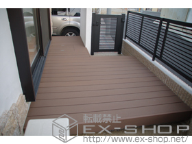 のウッドデッキ リウッドデッキII 連棟 L字納まり 施工例