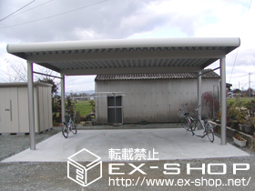 のカーポート レオンポートDX 2台用 施工例