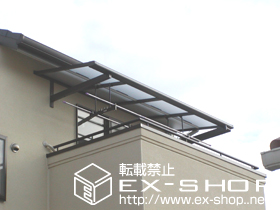 のバルコニー・ベランダ屋根 ライザーテラスII F型 ルーフタイプ 積雪〜20cm対応 施工例