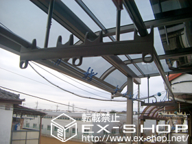 のテラス屋根 ライザーテラスII R型 単体 屋根タイプ 積雪〜20cm対応 施工例