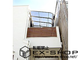 のバルコニー・ベランダ屋根 アルファテラス RB型 屋根タイプ 単体 積雪〜20cm対応 施工例