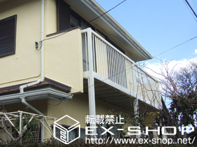 のバルコニー バルコニー BY-X型 たて格子 連棟 柱建て式 施工例