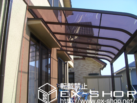 のテラス屋根 センティII R型　単体 テラスタイプ 積雪〜20cm対応　+　センティII R型 延長・連棟用部材一式 施工例