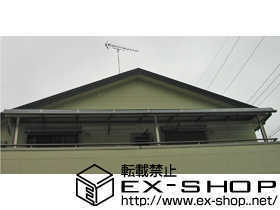 のバルコニー・ベランダ屋根 ライザーテラスII R型 1500 屋根タイプ 連棟 積雪〜50cm対応 施工例