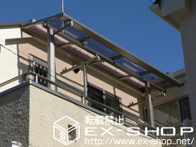 のバルコニー・ベランダ屋根 ライザーテラスII F型 屋根タイプ 積雪〜20cm対応 施工例