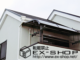 のバルコニー・ベランダ屋根 ライザーテラスII R型 単体 屋根タイプ 積雪〜20cm対応 施工例