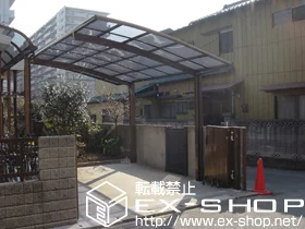 千葉県船橋市ののカーゲート、カーポート カーブポートシグマIII 積雪～20cm対応 施工例