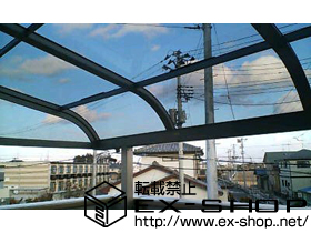 のバルコニー・ベランダ屋根 ライザーテラスII R型 屋根タイプ 単体 積雪〜20cm対応 施工例