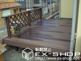 の デッキフェンス フラットラチスパネル[粗目タイプ] 施工例